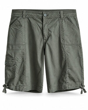 St Johns Bay Green Comfort Stretch Cargo Shorts Outdoor Work Mens Size 40